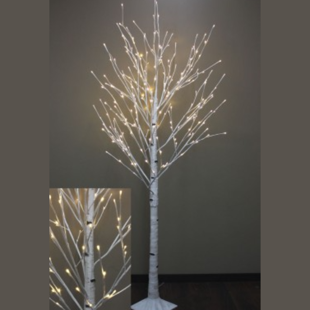 Large Lighted White Birch Trees - For Local Pick Up ONLY