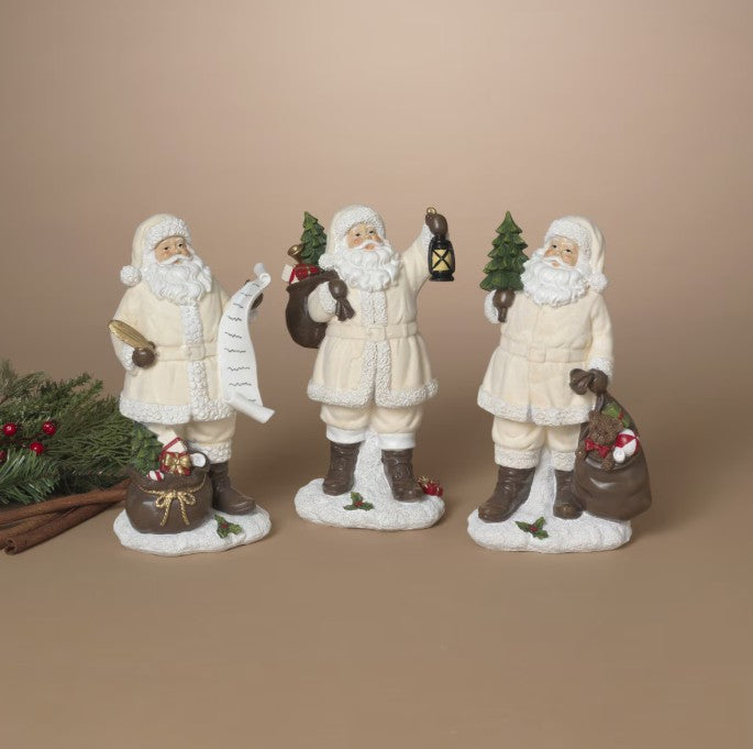 Santa in Cream Suit Figures