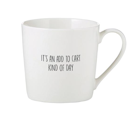 White Cafe Mug