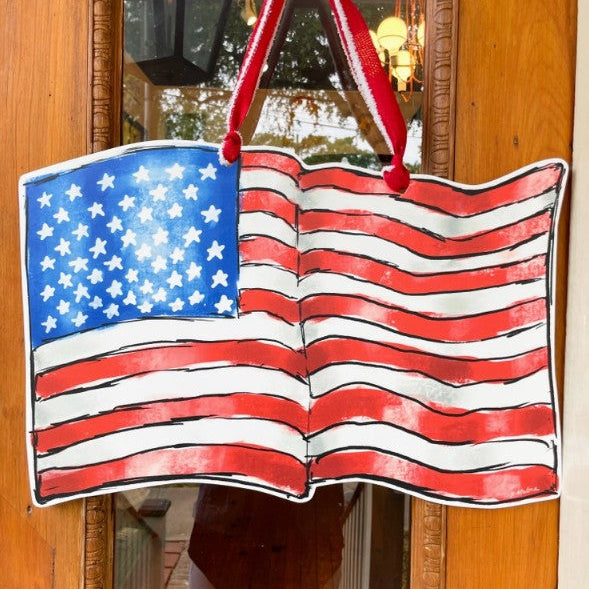 American Flag Door Hanger