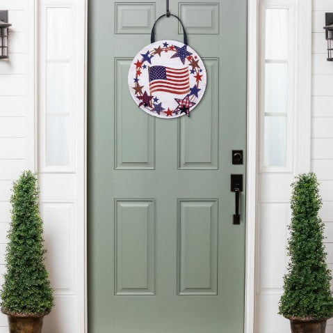 Americana Star Wreath Door Decor