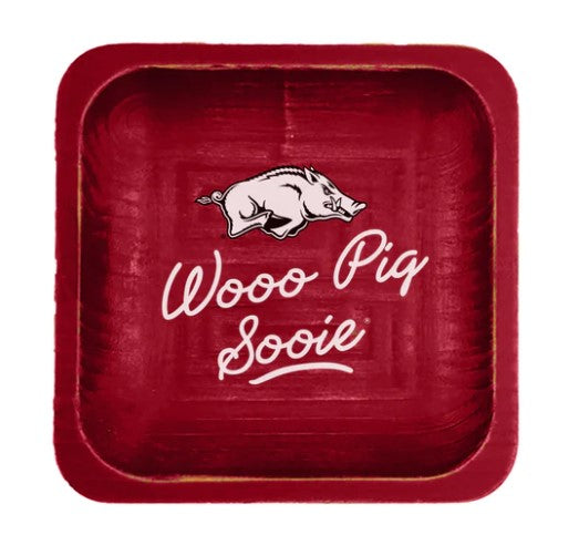 Arkansas Spirit Wood Trinket Tray