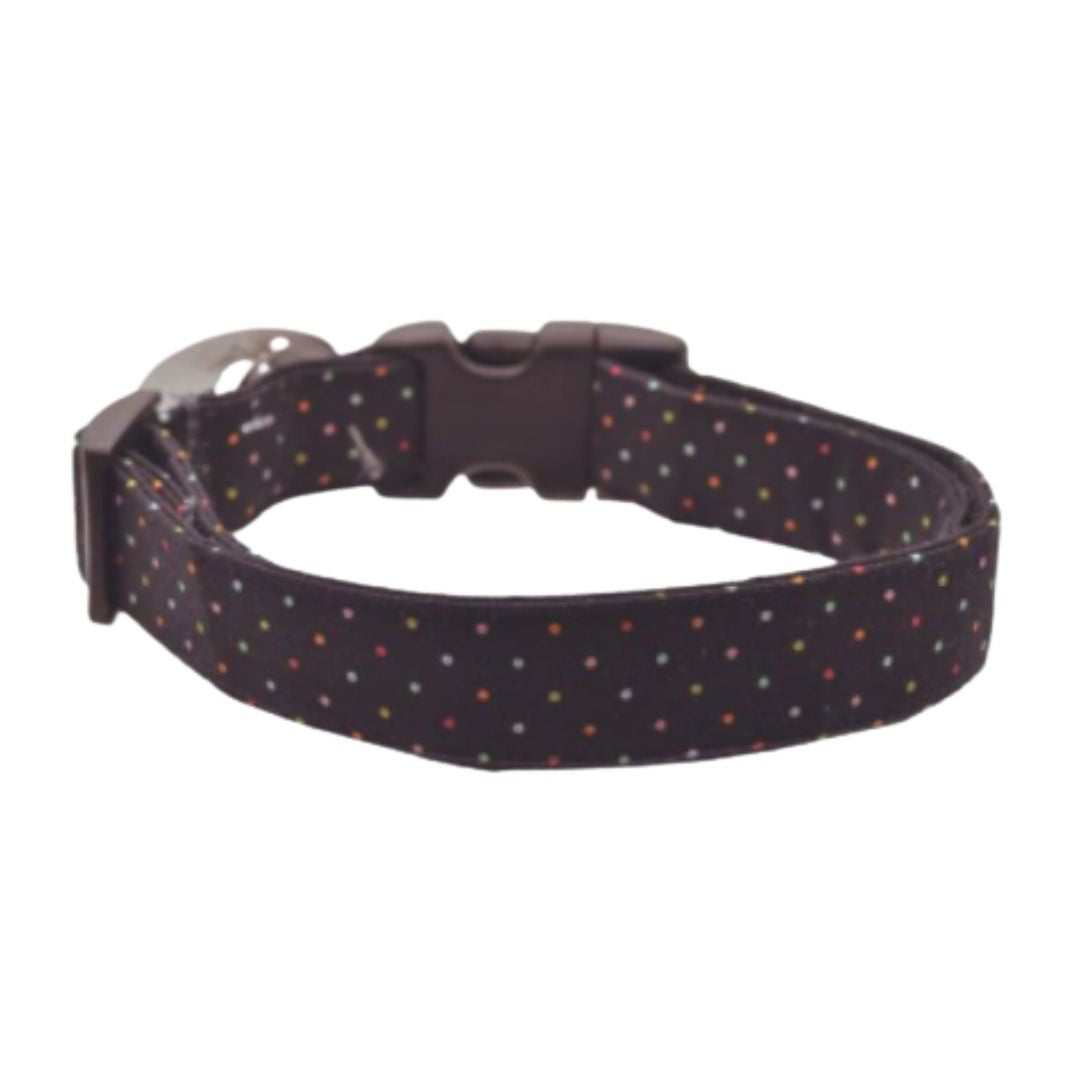 Black Multi Pin Dot Collar
