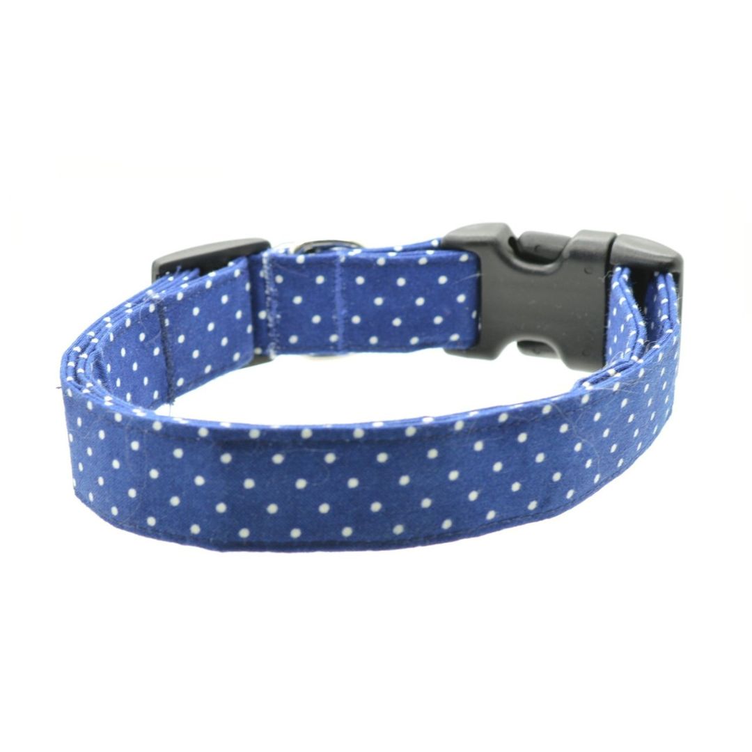Blue Pin Dot Collar