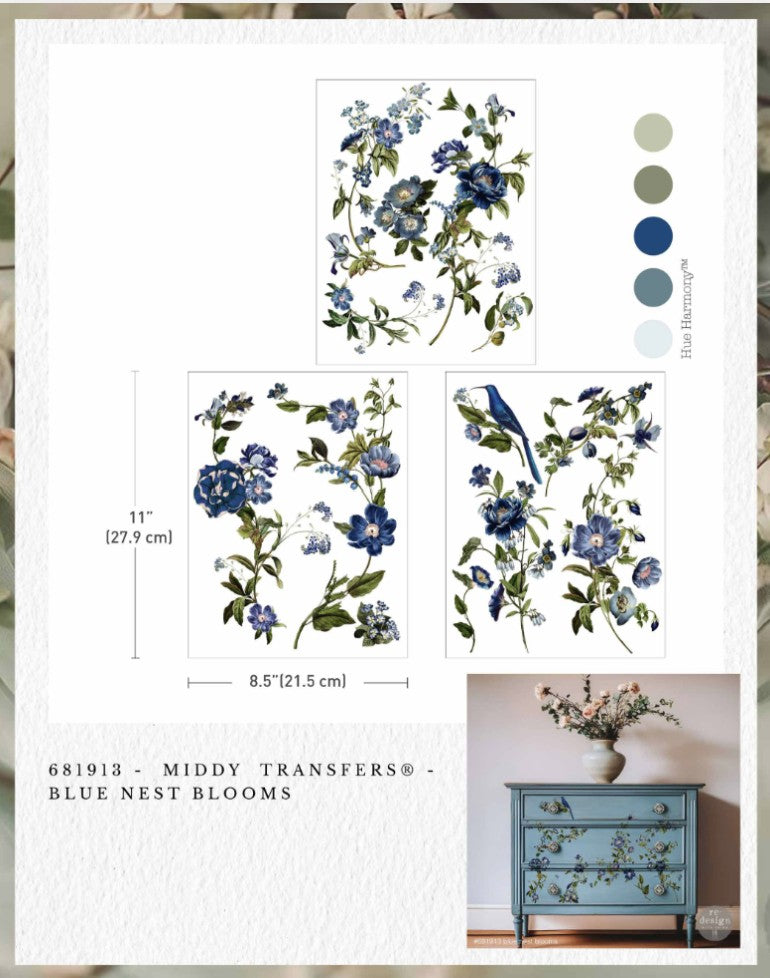 Middy Transfers - Blue Nest Blooms