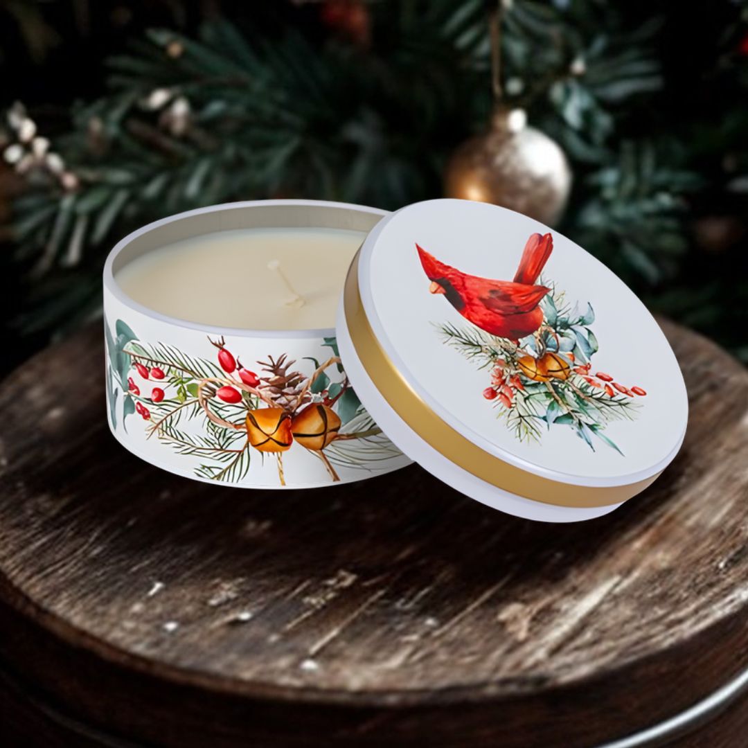 Christmas Tin Candle