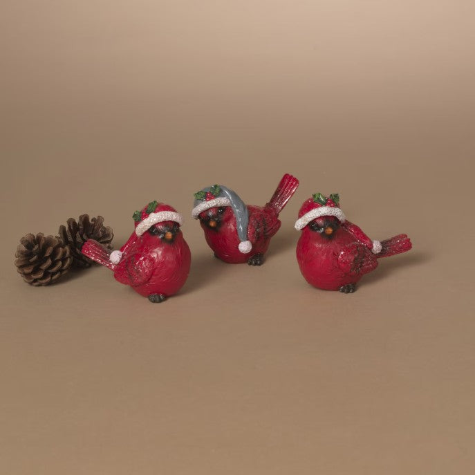 Cardinals in Santa Hats