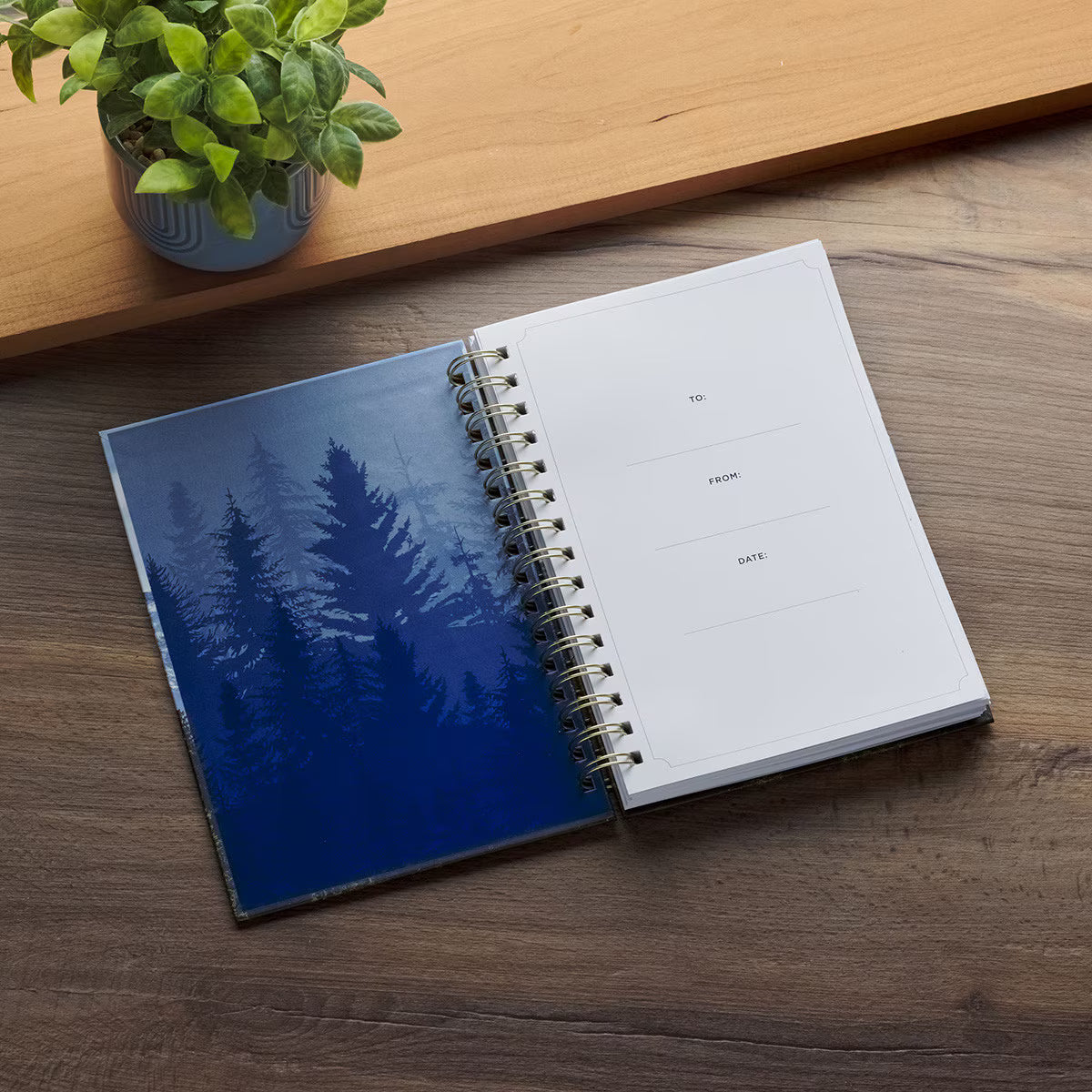 Be Strong and Courageous Mountain Vista Spiral Journal Joshua 1:9