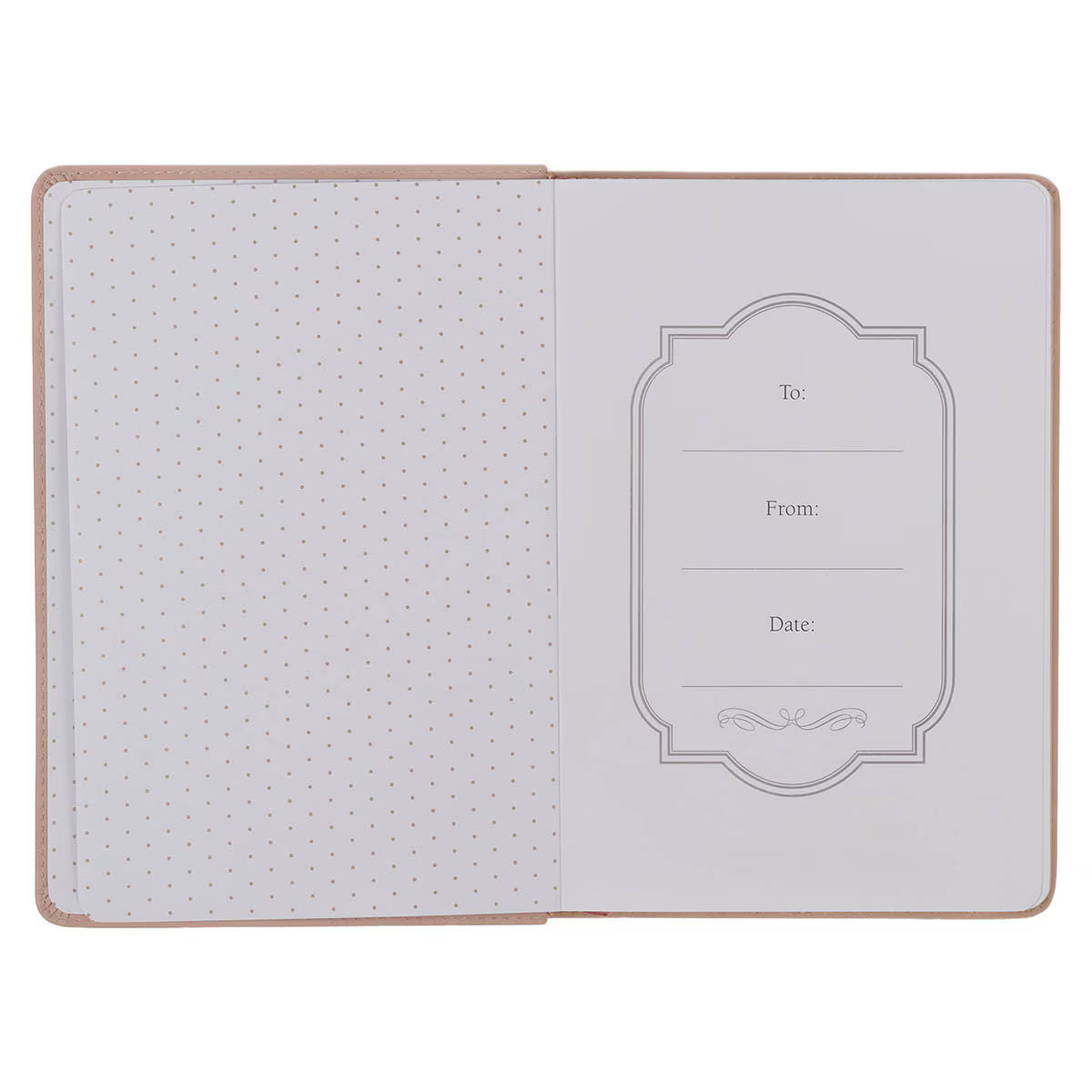 Trust Mottled Blush Faux Leather Classic Journal Proverbs 3:5