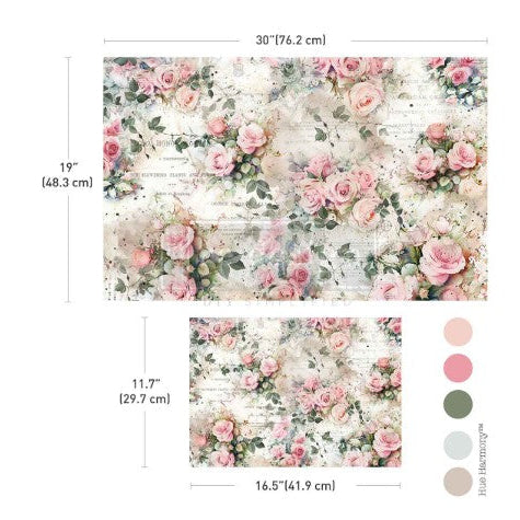 Decoupage Fiber Pack - Rosy Reverie
