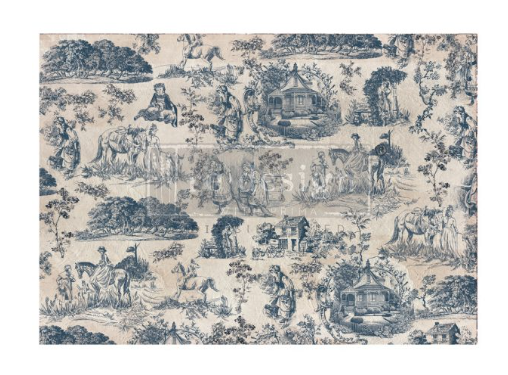 Decoupage Fiber by Kacha - Toile de Jouy