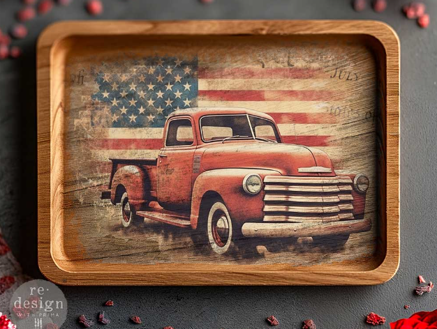 Decoupage Fiber Tissue Paper Pack - All American