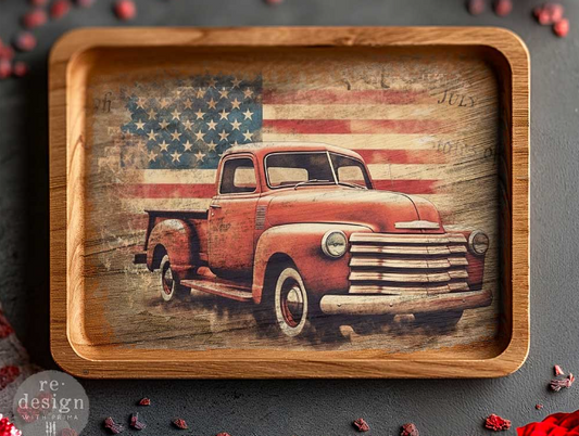 Decoupage Fiber Tissue Paper Pack - All American