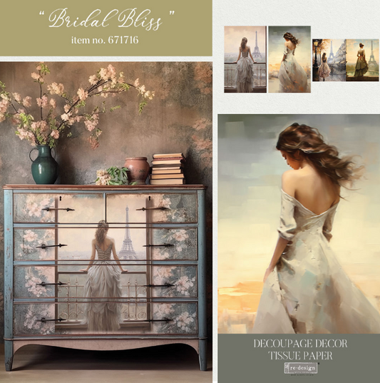 Redesign Decoupage Tissue Paper Pack - Bridal Bliss