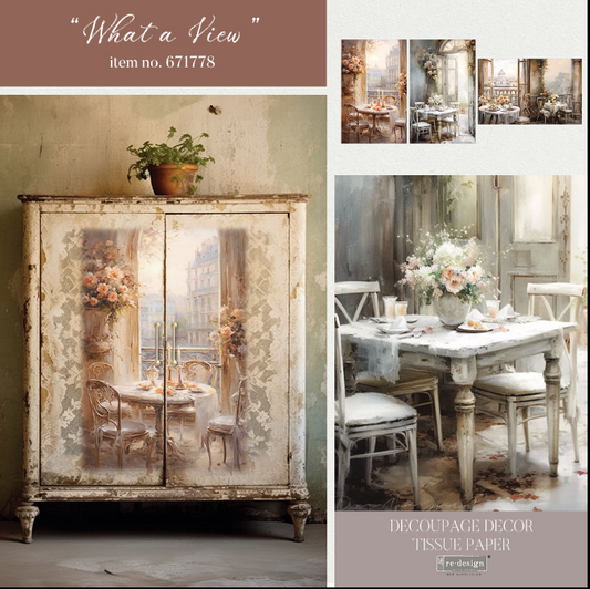 Redesign Decoupage Tissue Paper Pack - What a View