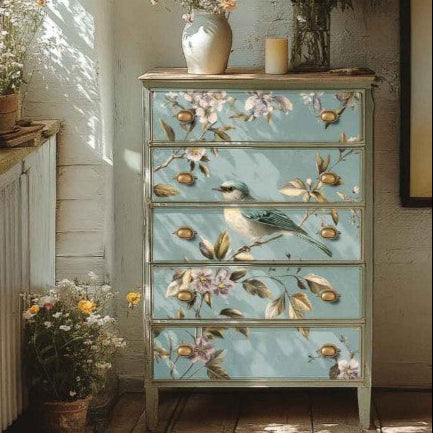 Decoupage Fiber - Blue Song