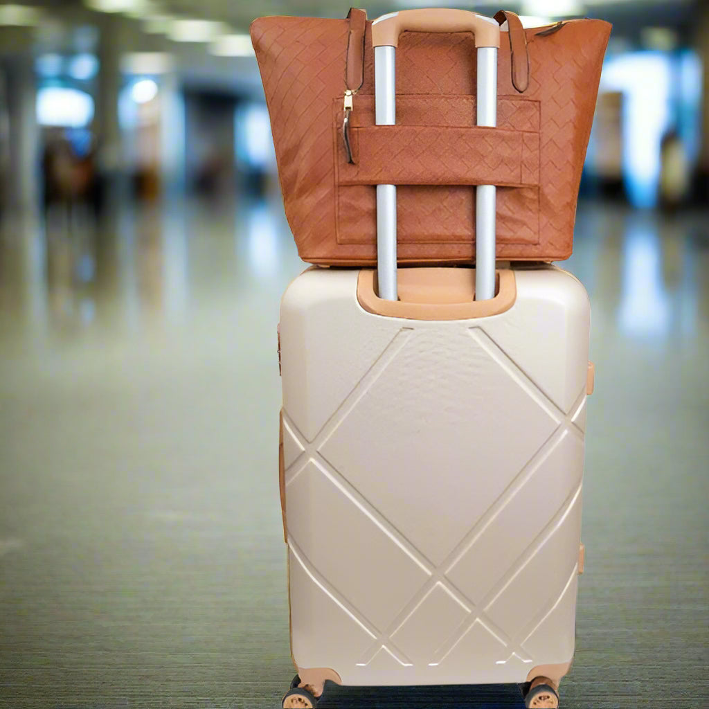 Ellen Tracy Woven Workbook Tote