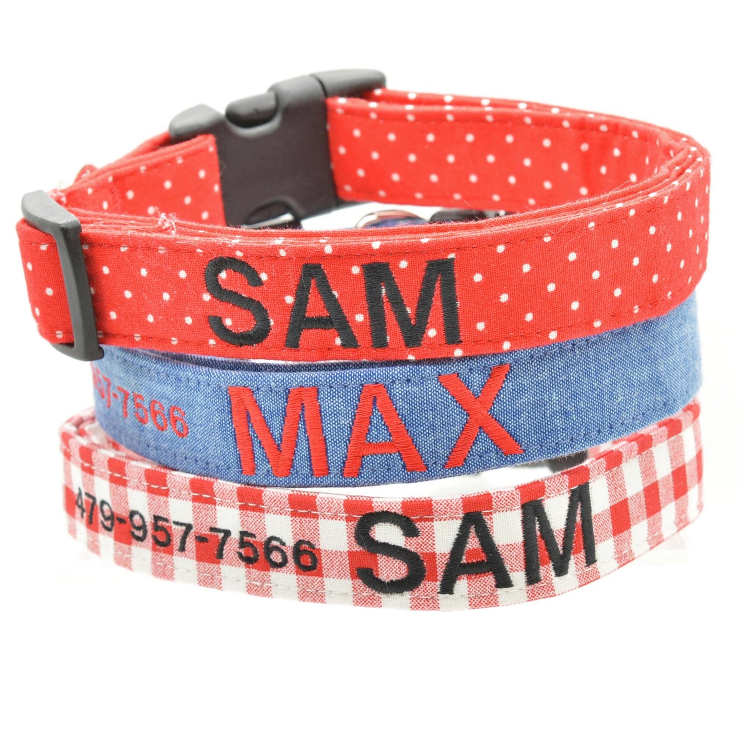 Embroidered Dog Collar Customization - Collar Sold Separately