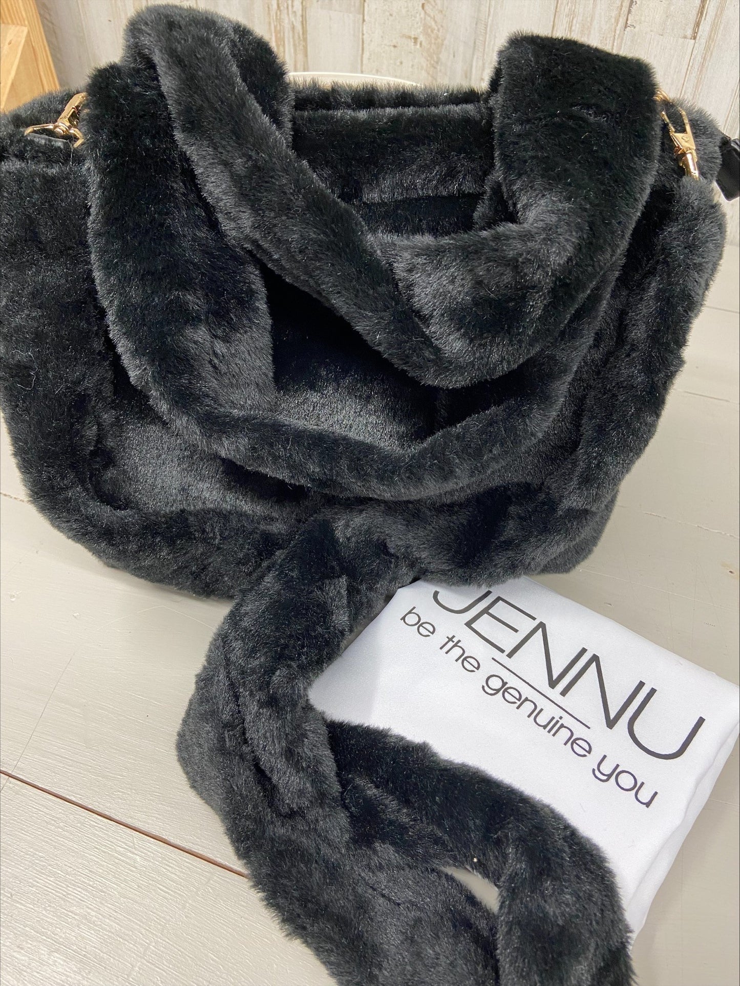 Jen & Co Faux Fur Tote