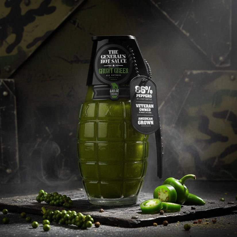 The General's Hot Sauce Grunt Green