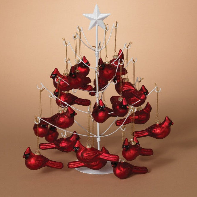 Hand Blown Glass Cardinal Ornament