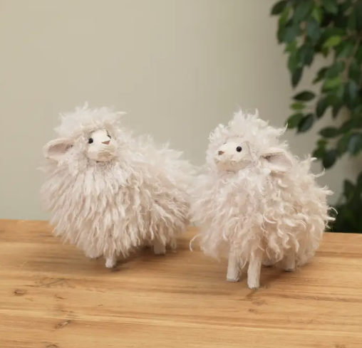 Fluffy Sheep Figurine