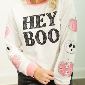 Hey Boo Long Sleeve Top