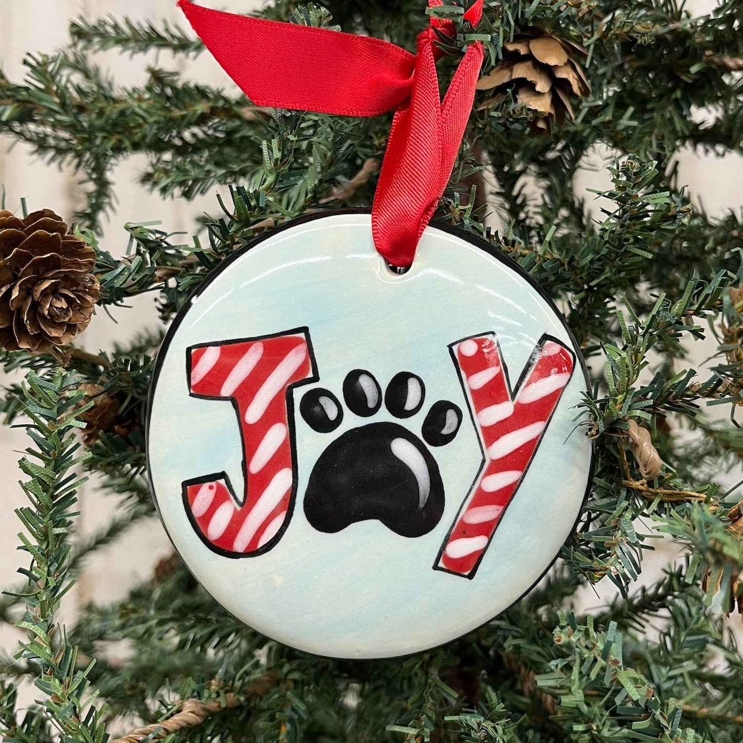 Nola Watkins Hand-Painted Ceramic Ornament - Pet Collection