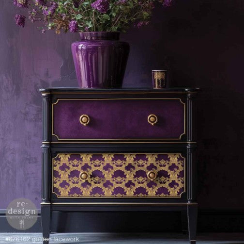 Middy Foil Transfers® by Kacha - Golden Lacework