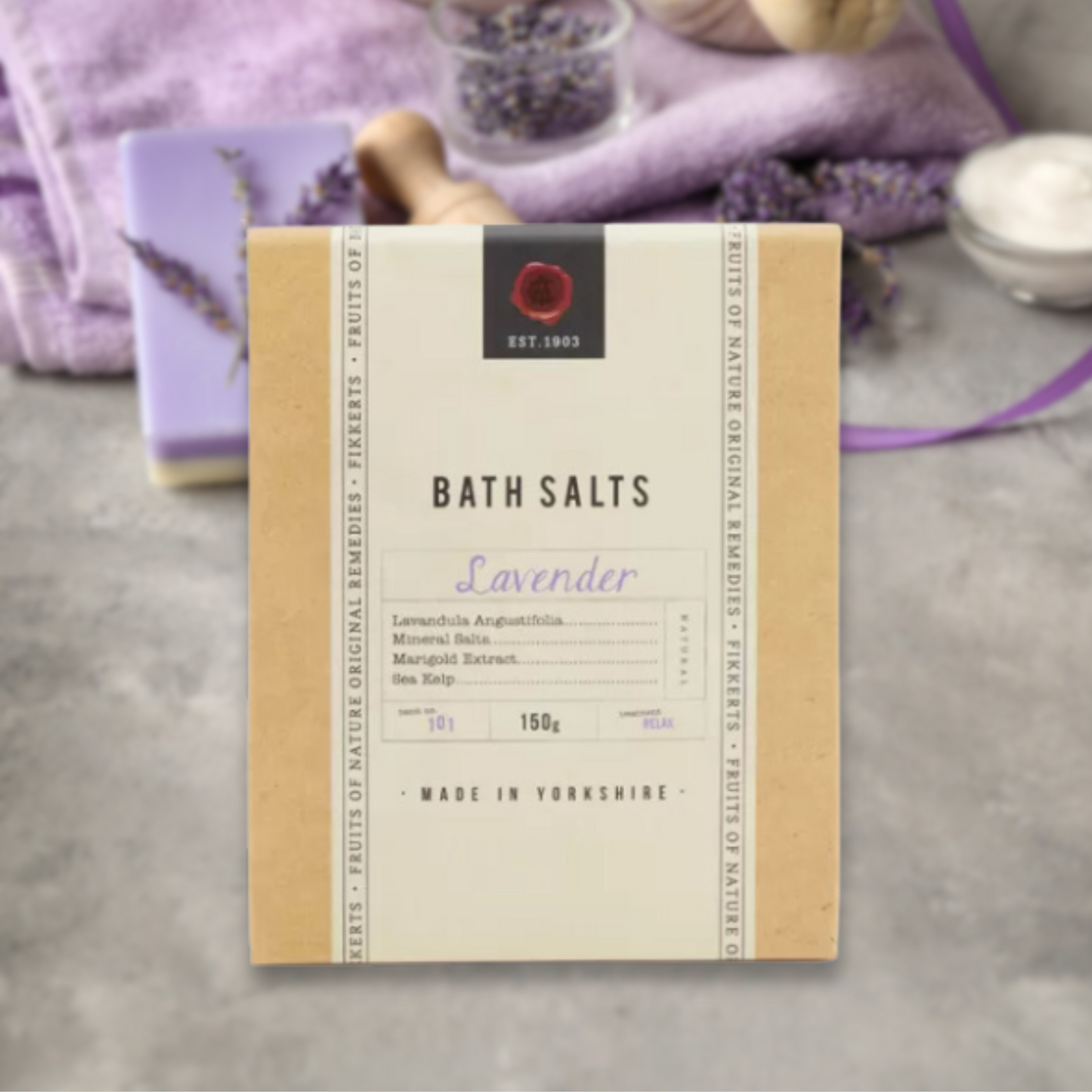 Fikkerts Fruits of Nature Bath Products - Lavender Scent