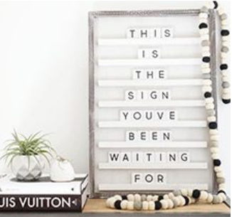 Wood Letter Board