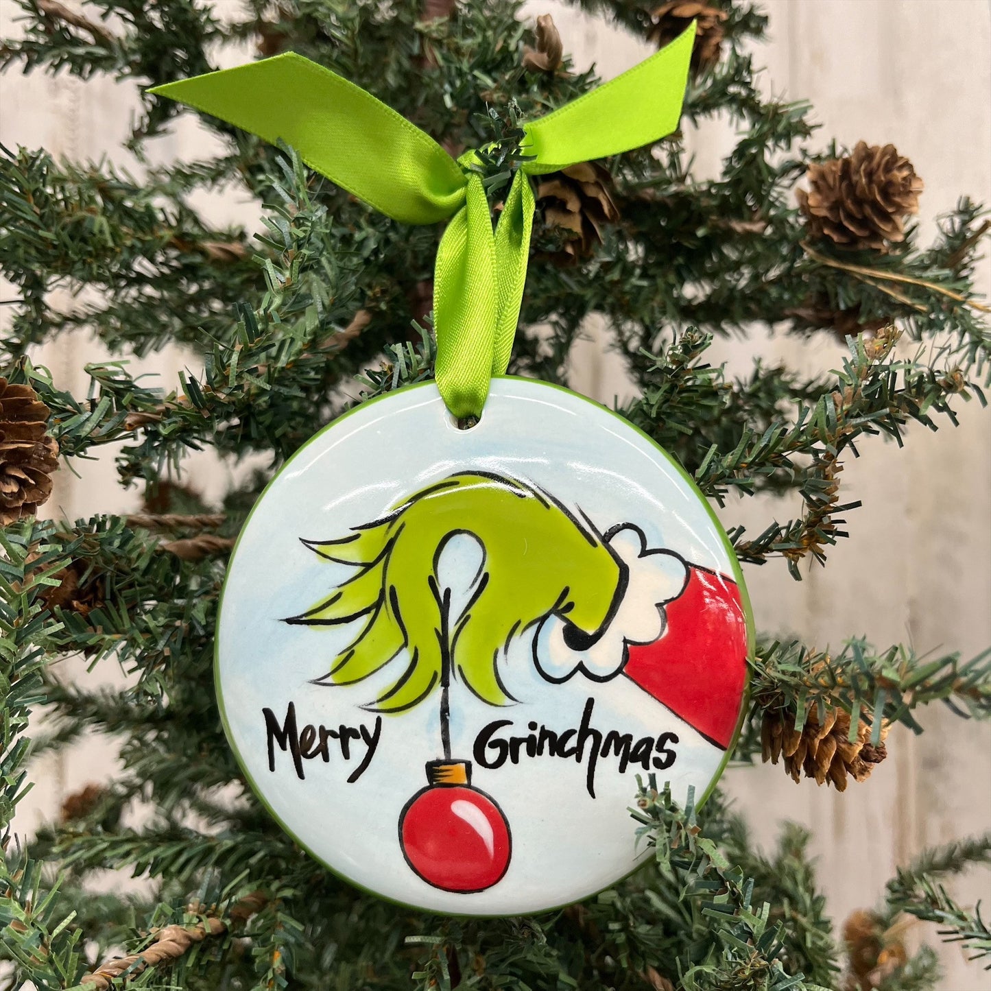Nola Watkins Hand-Painted Ceramic Ornament - Classic Christmas Collection