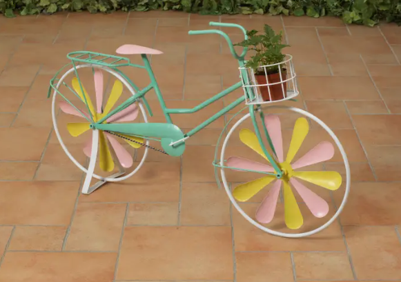 Metal Spring Decor Bicycle - For Local Pick Up ONLY