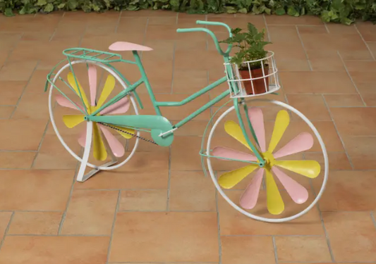 Metal Spring Decor Bicycle