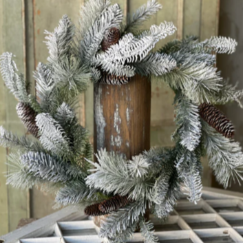 Mystic Snowfringed Pine Wreath