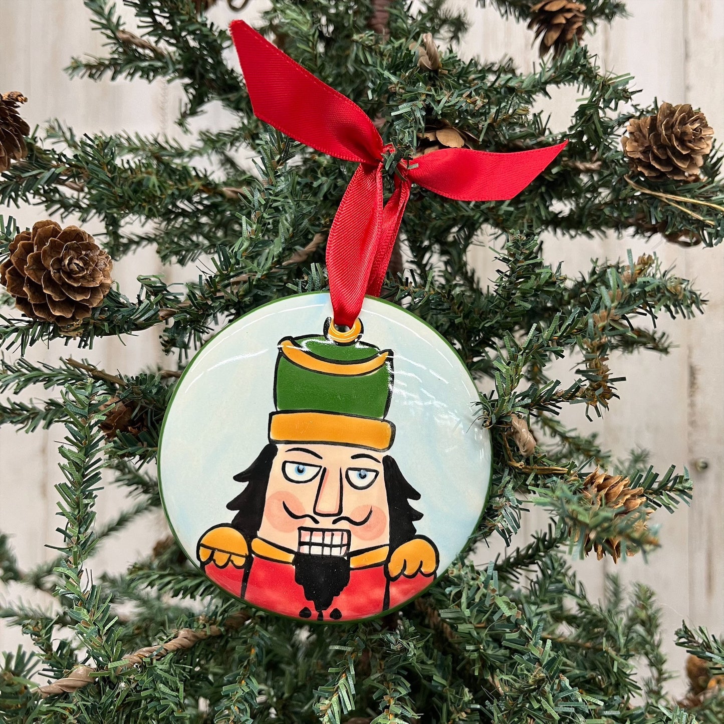 Nola Watkins Hand-Painted Ceramic Ornament - Classic Christmas Collection