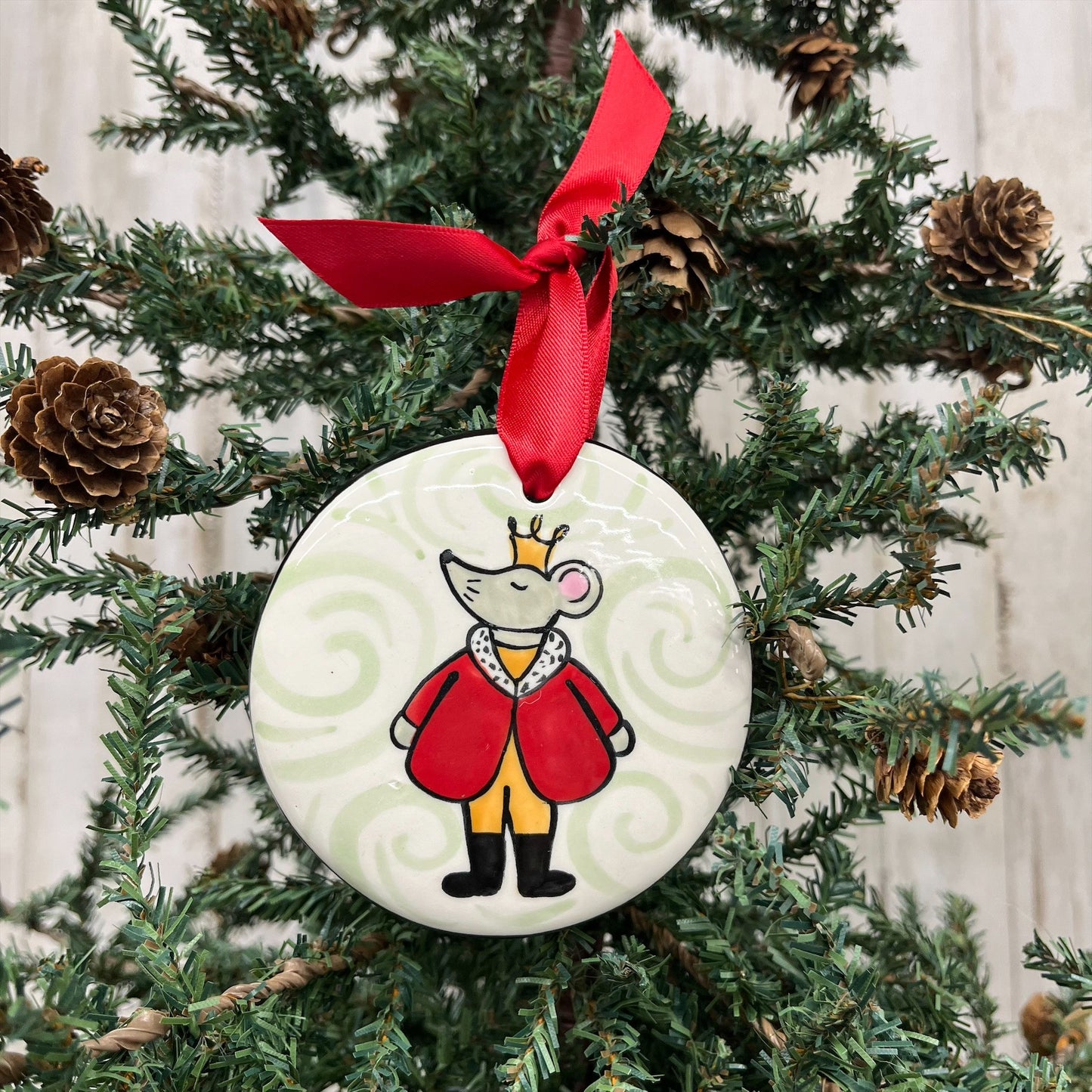 Nola Watkins Hand-Painted Ceramic Ornament - Classic Christmas Collection