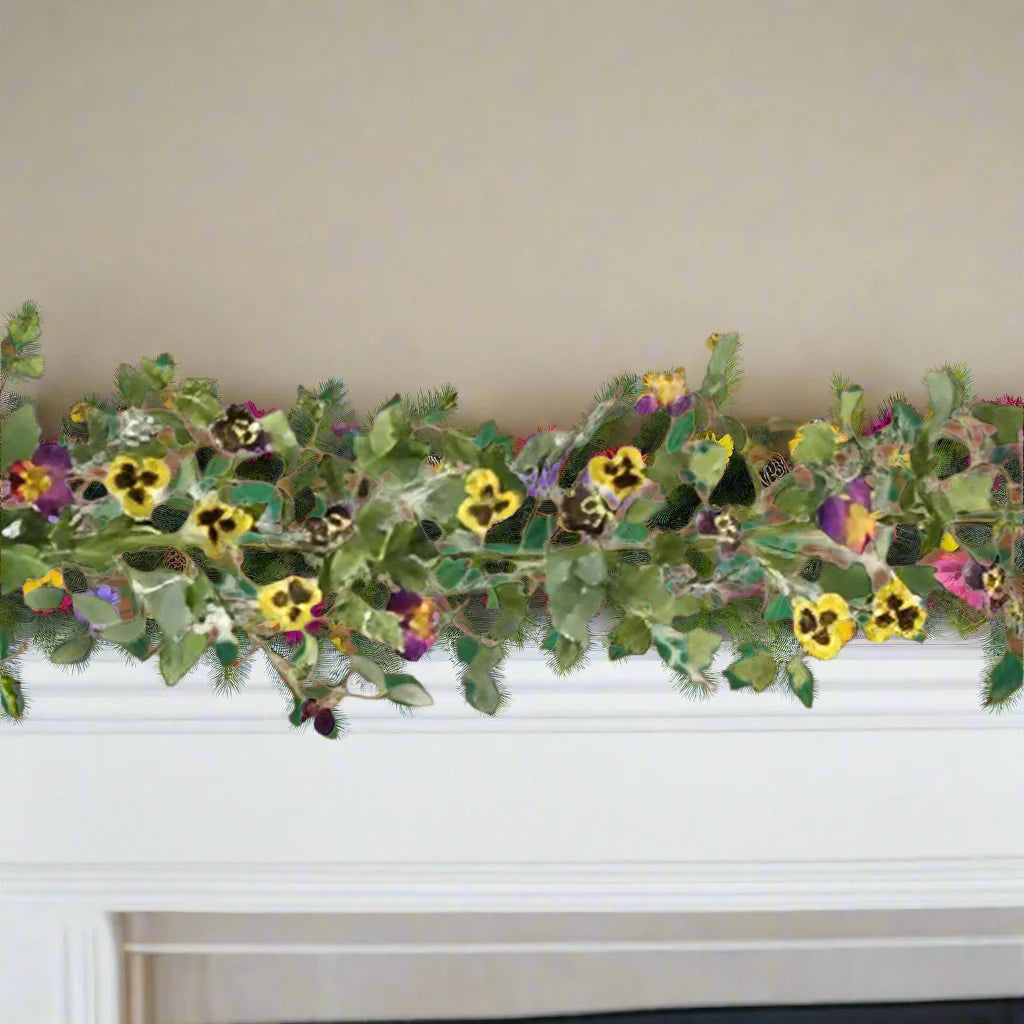 Spring Pansy Garland