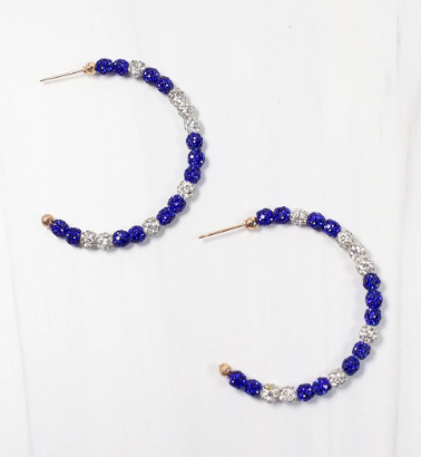 Pave Hoop Earring