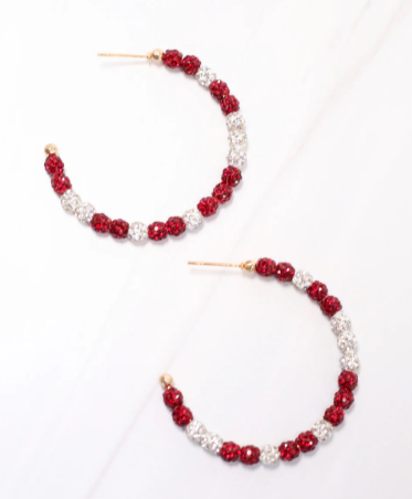 Pave Hoop Earring
