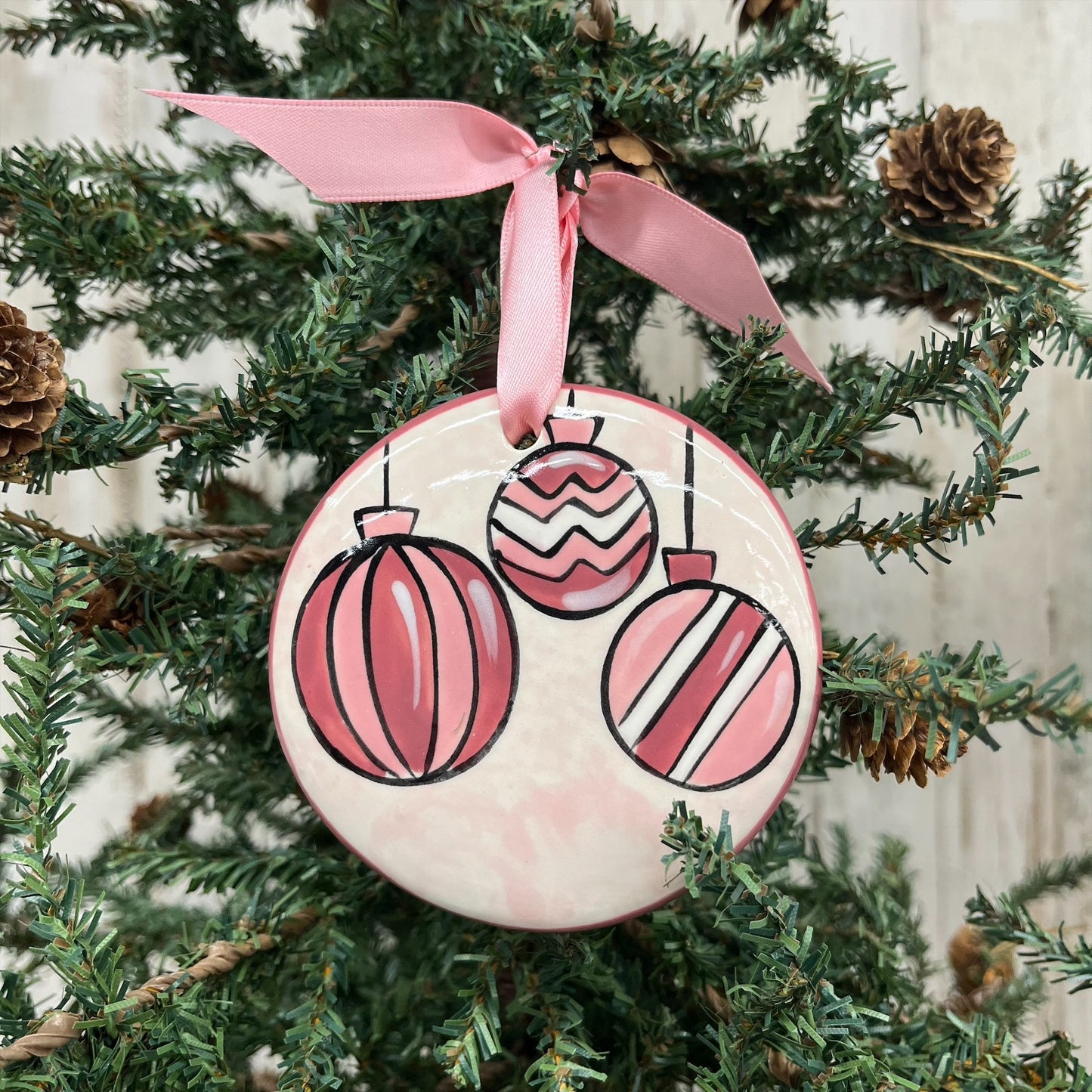Nola Watkins Hand-Painted Ceramic Ornament - Vintage Christmas Collection