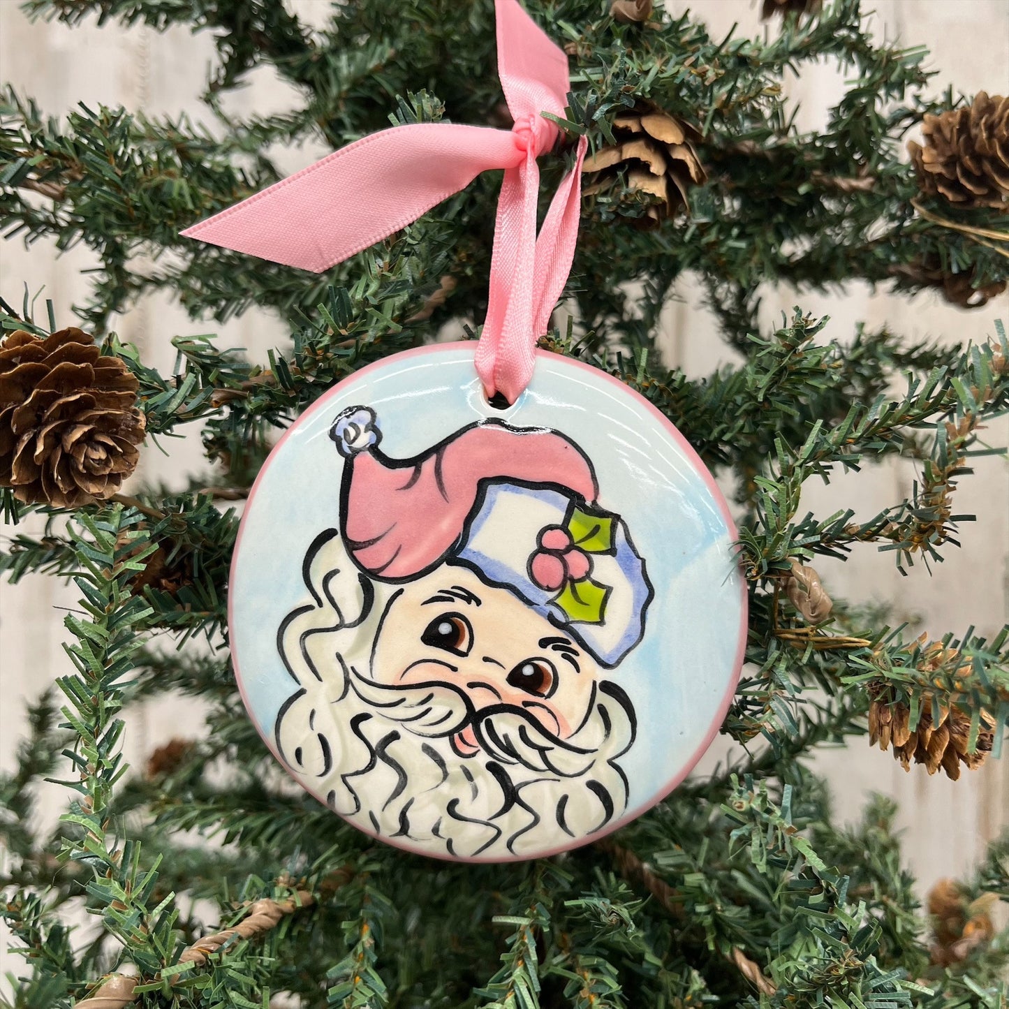 Nola Watkins Hand-Painted Ceramic Ornament - Vintage Christmas Collection