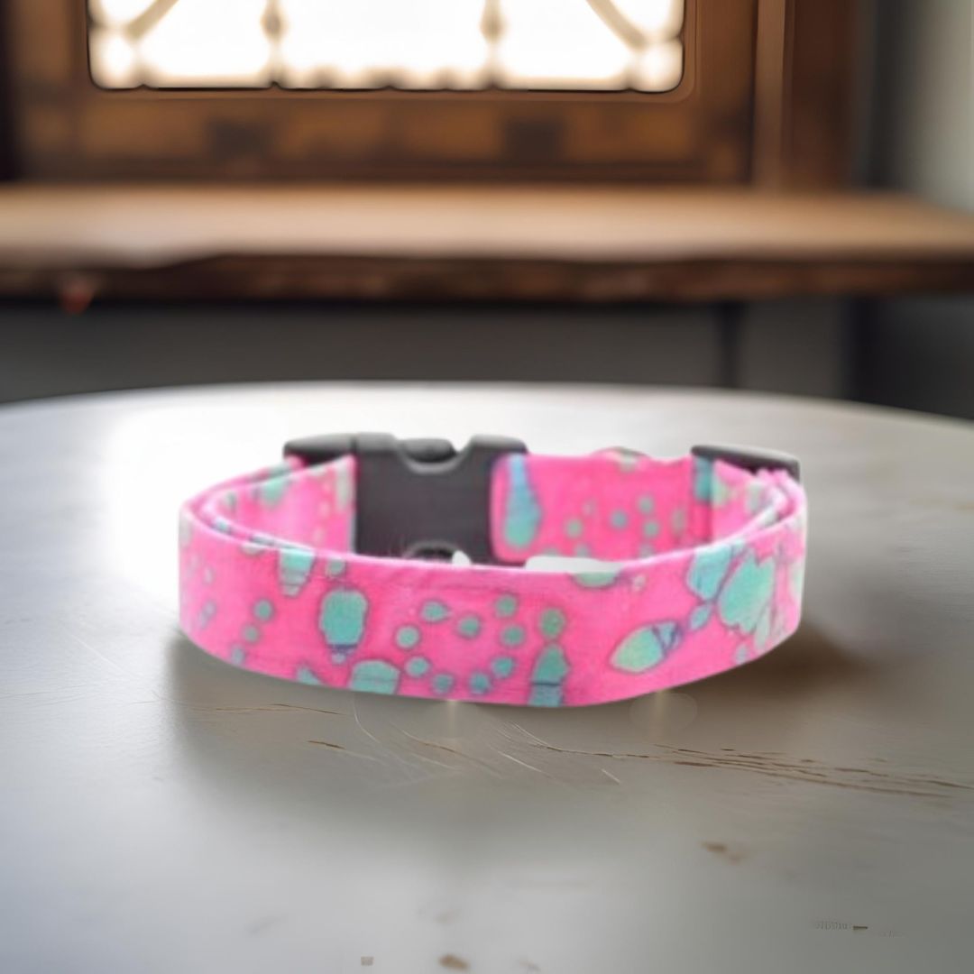 Pink Batik Collar
