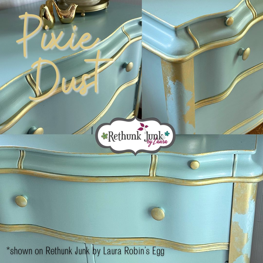 Rethunk Junk Resin Paint in Metallic Pixie Dust
