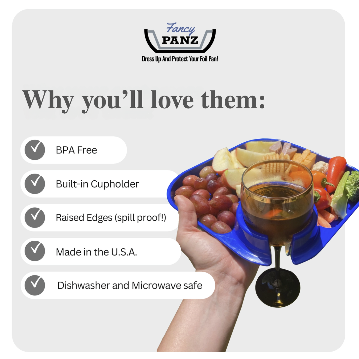 Fancy Panz Reuseable Party Plates
