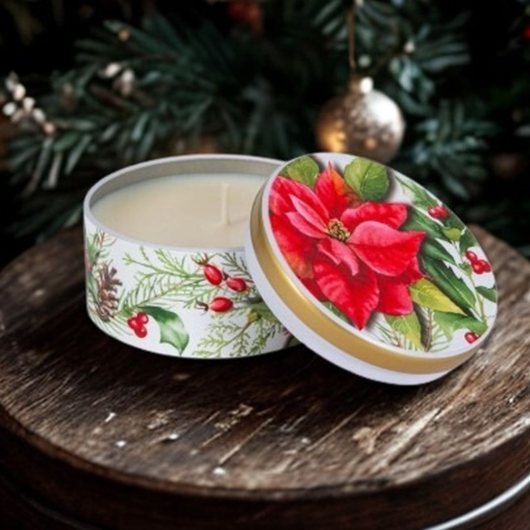 Christmas Tin Candle