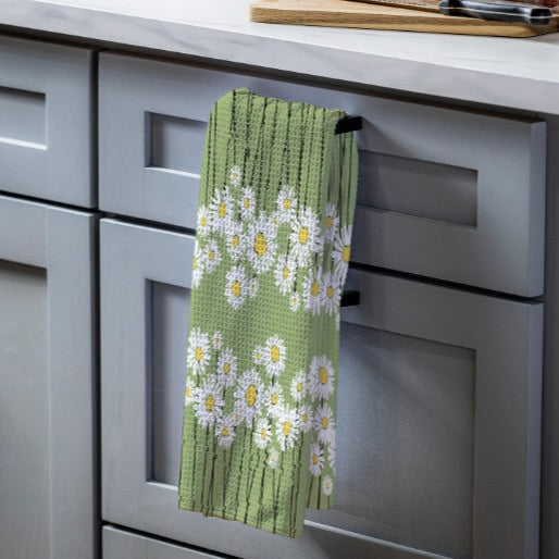 Quick Dry Kitchen Towel & Dish Cloths - Daisy Scape