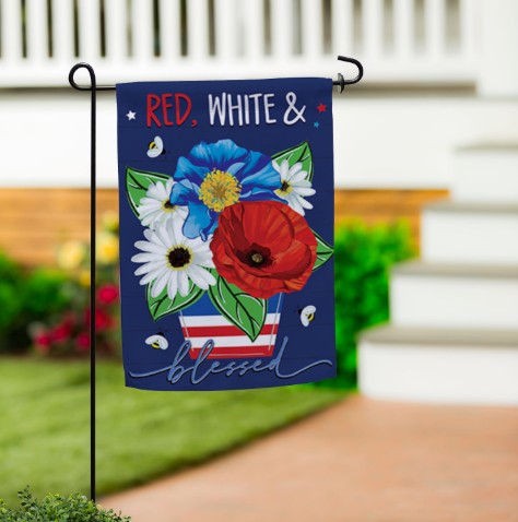 Evergreen Garden Flag - Summer & Patriotic