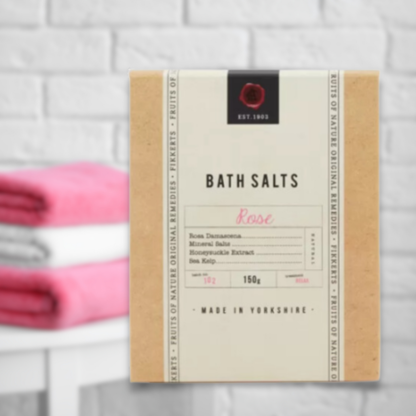 Fikkerts Fruits of Nature Bath Products - Rose Scent