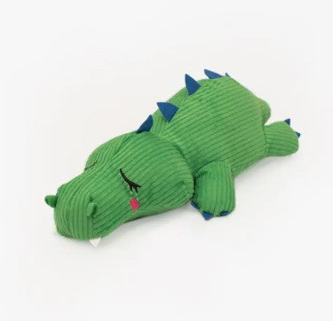 Snooziez with Shhhqueaker Dog Toy - Alligator